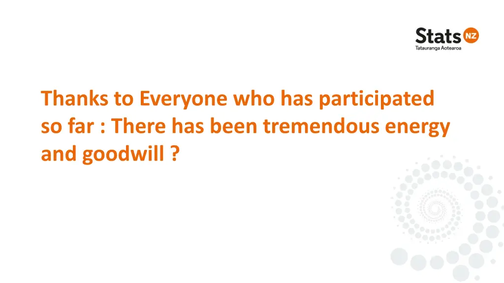 thanks to everyone who has participated