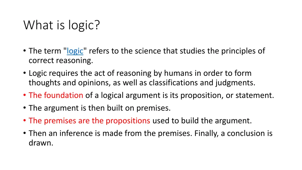 what is logic