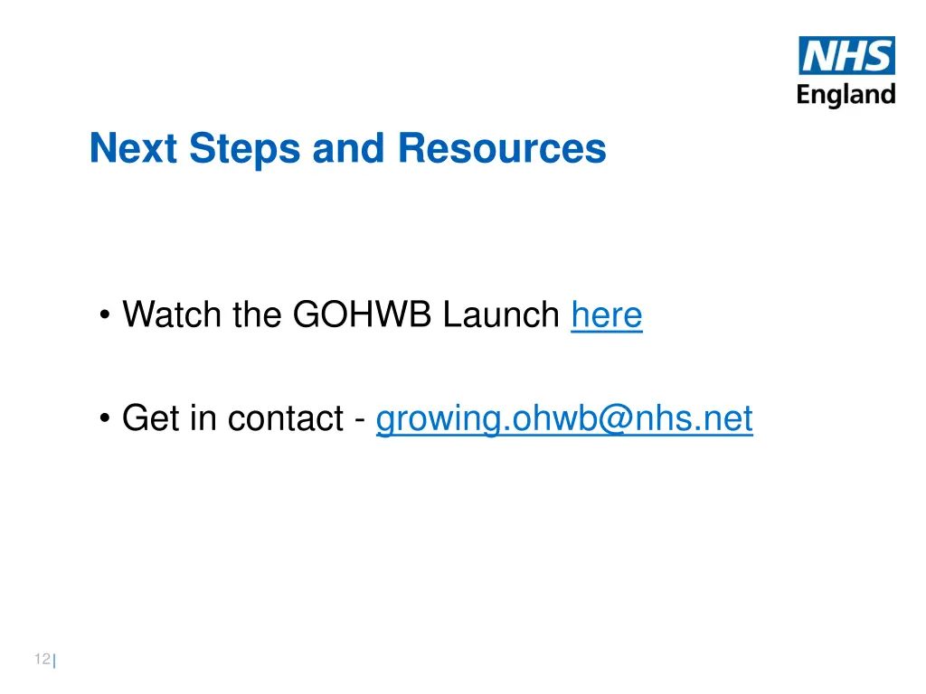 next steps and resources