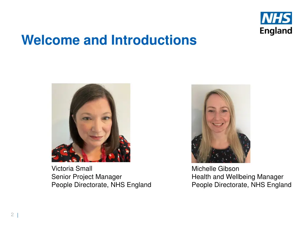 welcome and introductions