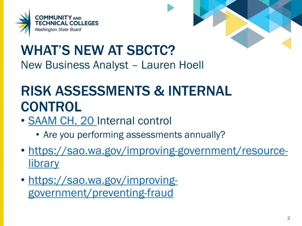 what s new at sbctc new business analyst lauren