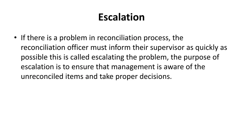 escalation
