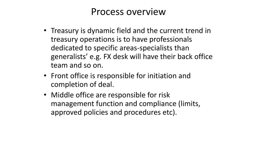 process overview