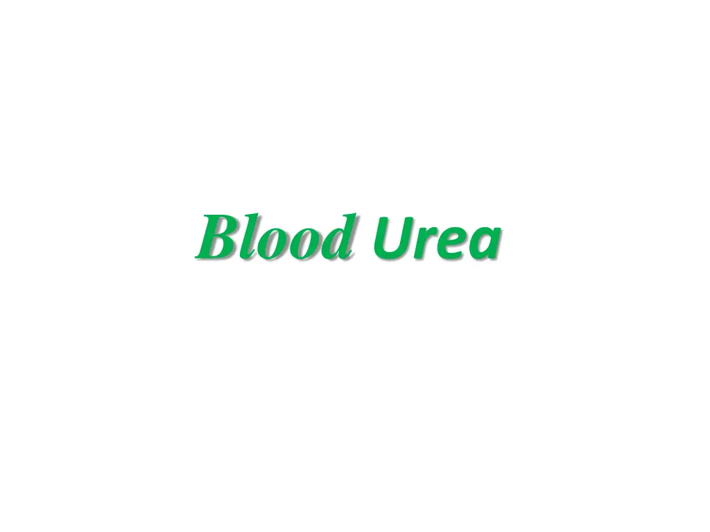 blood urea