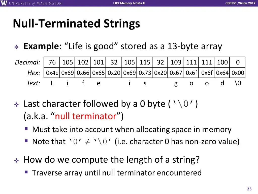 l01 intro combinational logic l03 memory data ii 22