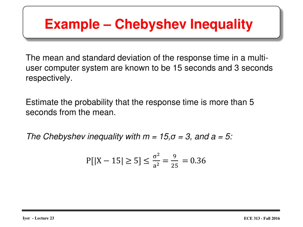 example chebyshev inequality