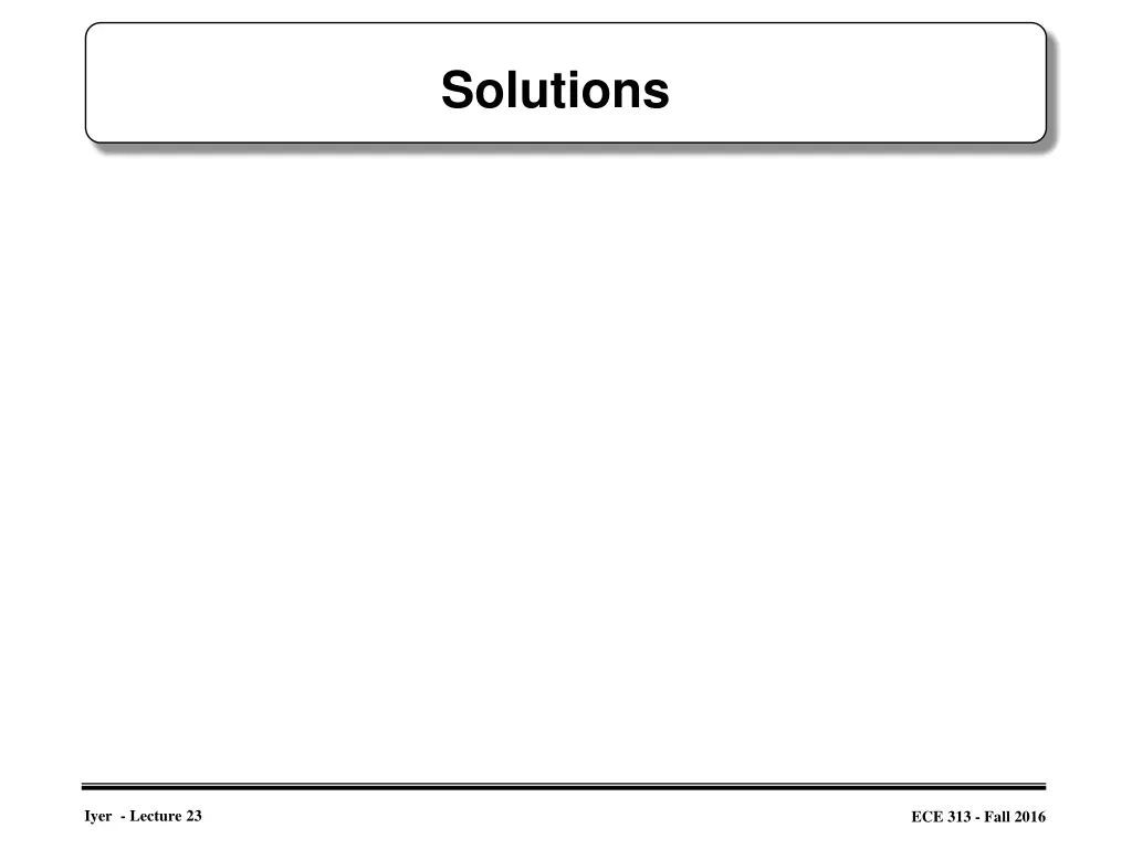 solutions