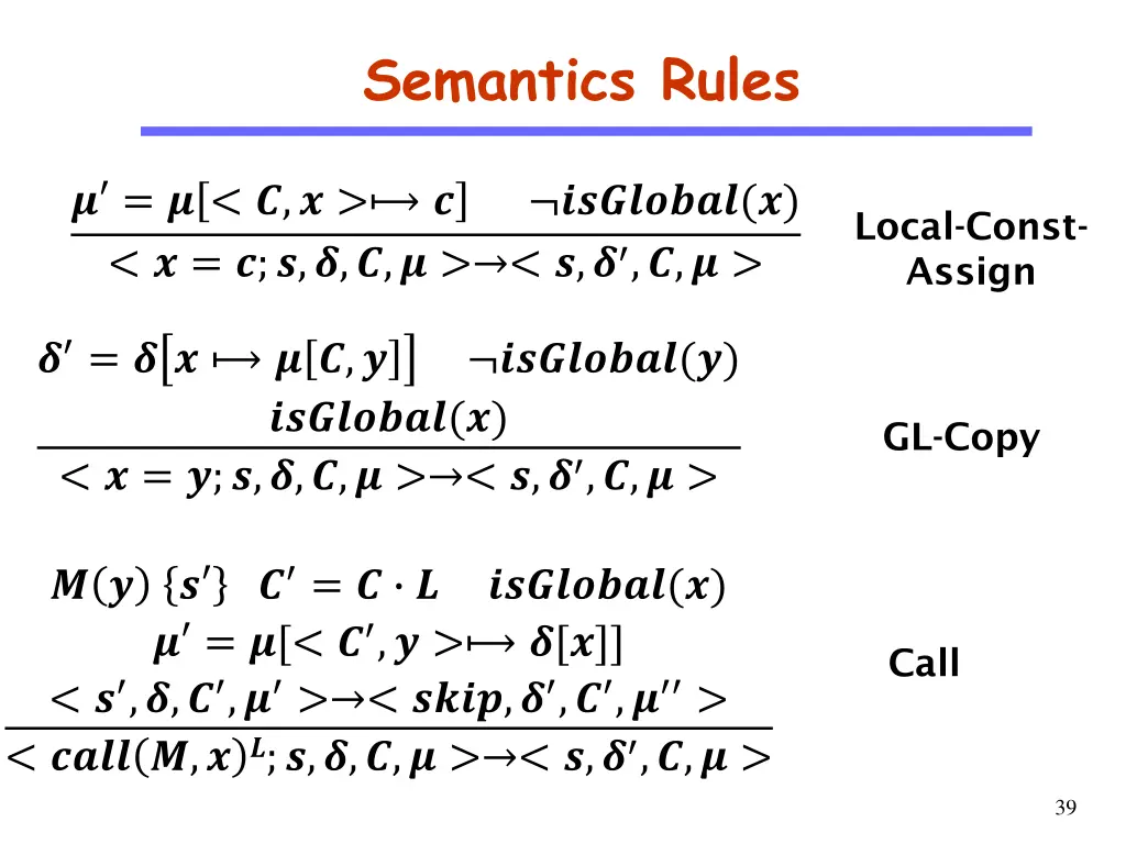 semantics rules