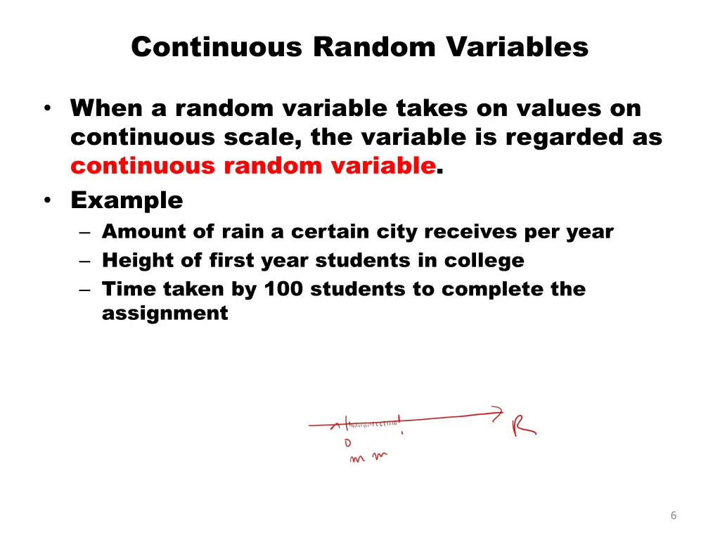 continuous random variables
