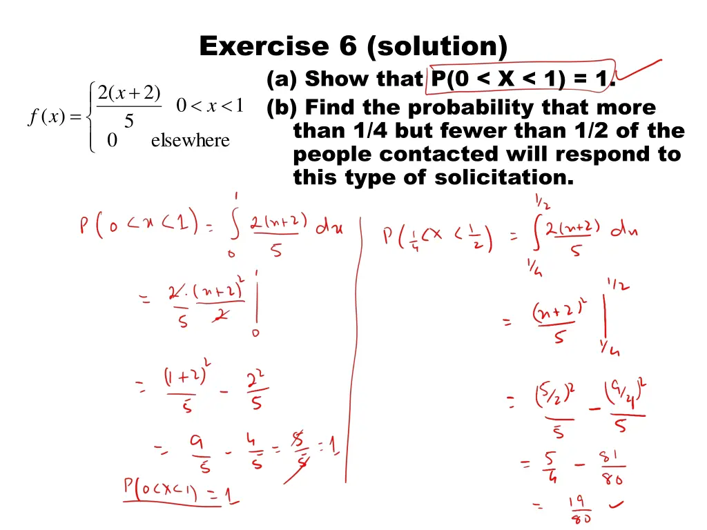exercise 6 solution a show that p 0 x 1 1 b find