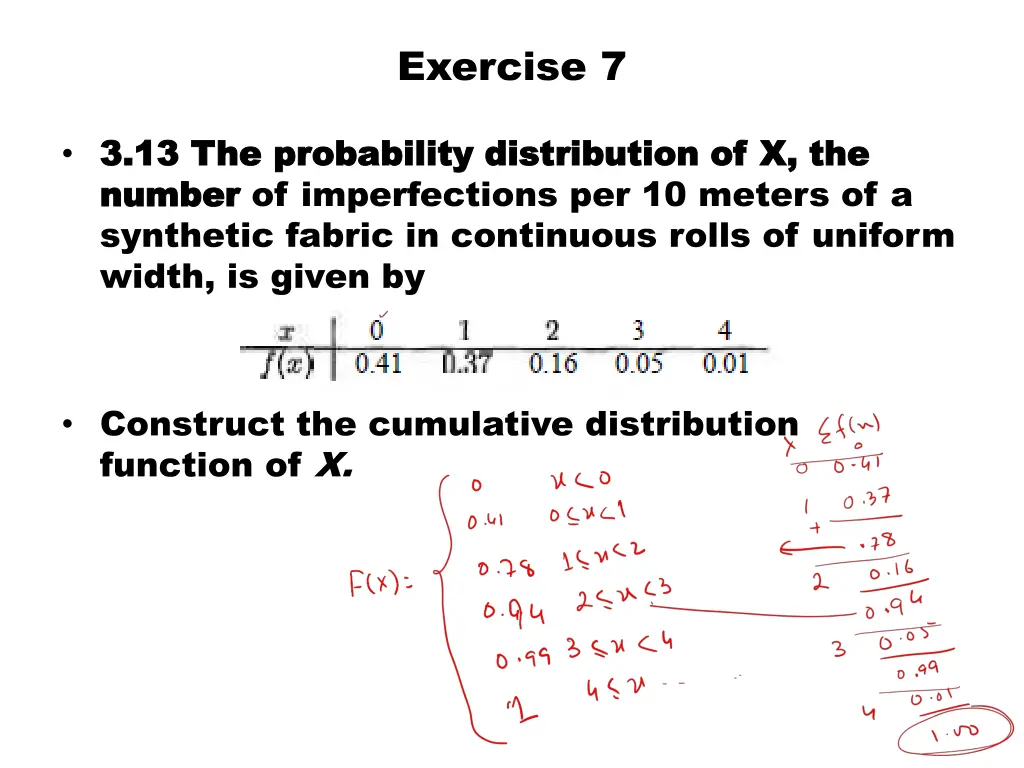 exercise 7