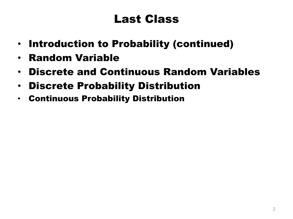 last class
