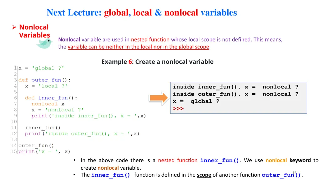 next lecture global local nonlocal variables