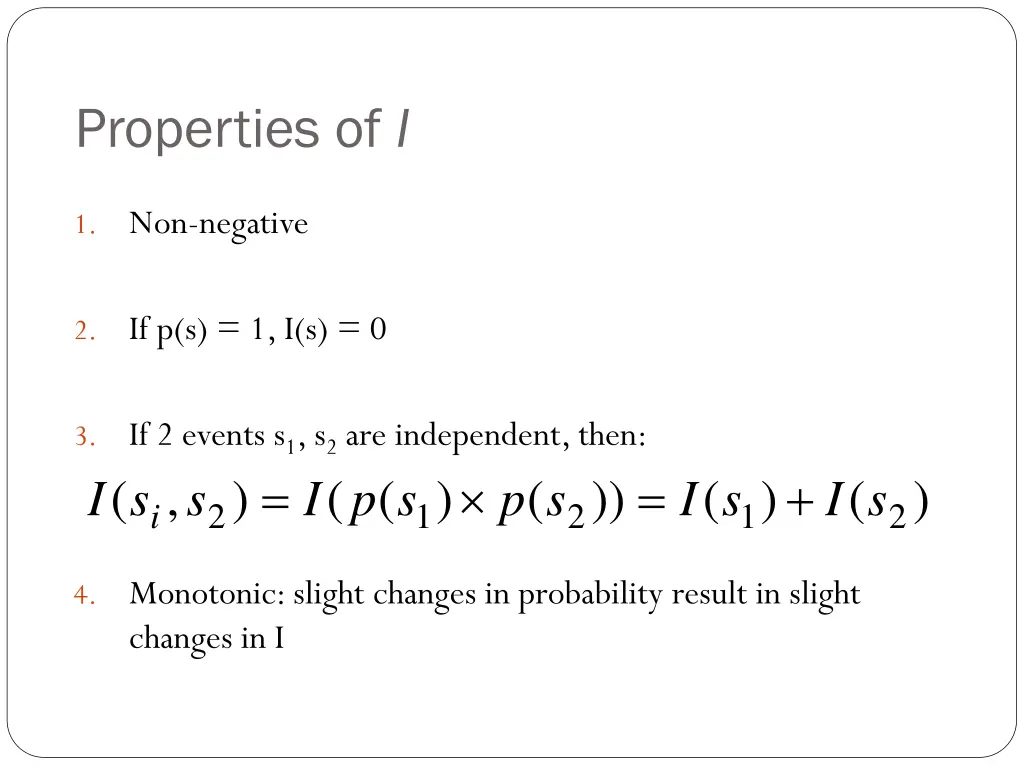 properties of i