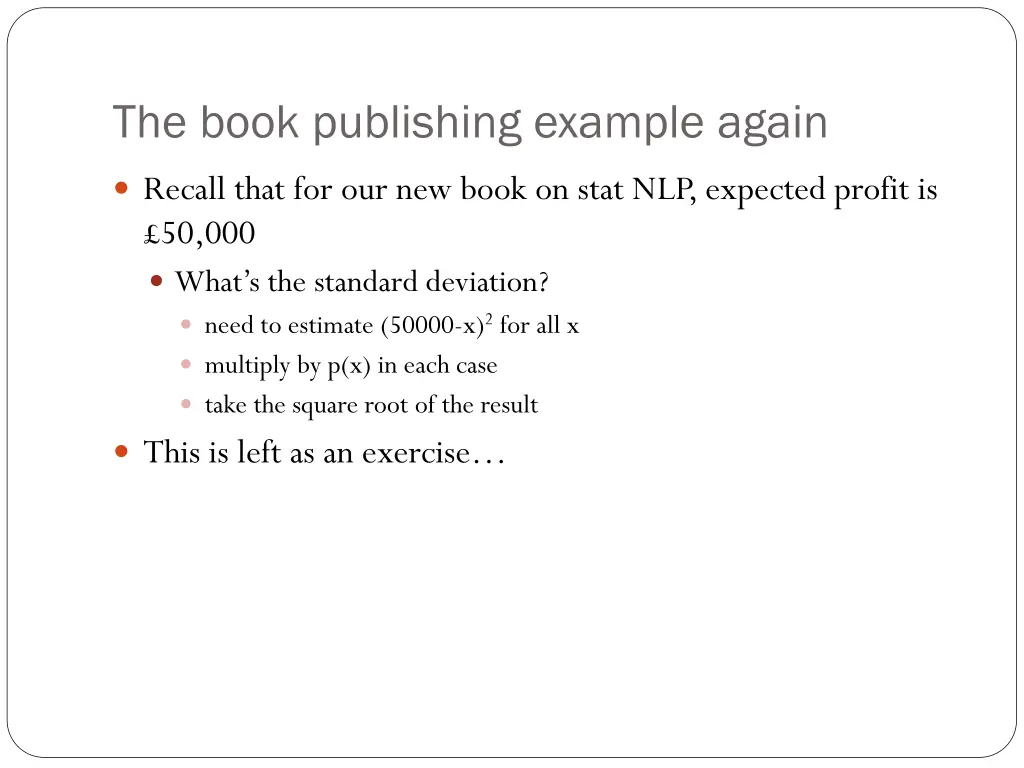 the book publishing example again