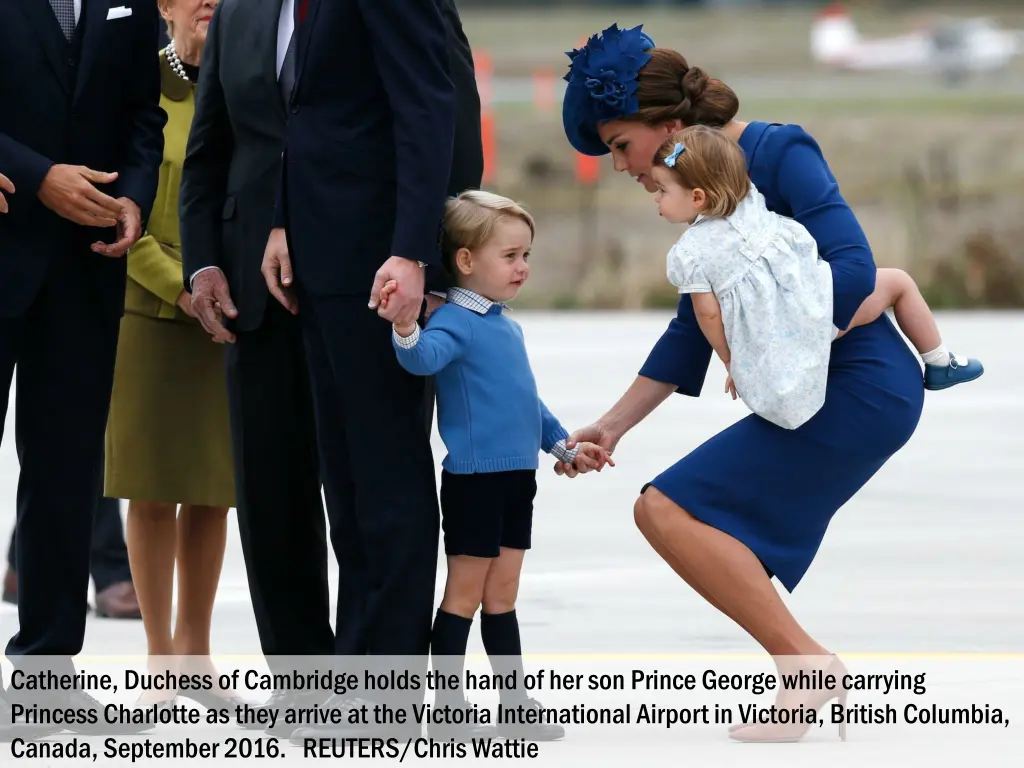 catherine duchess of cambridge holds the hand