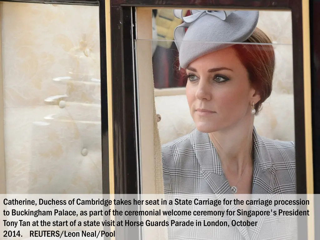 catherine duchess of cambridge takes her seat