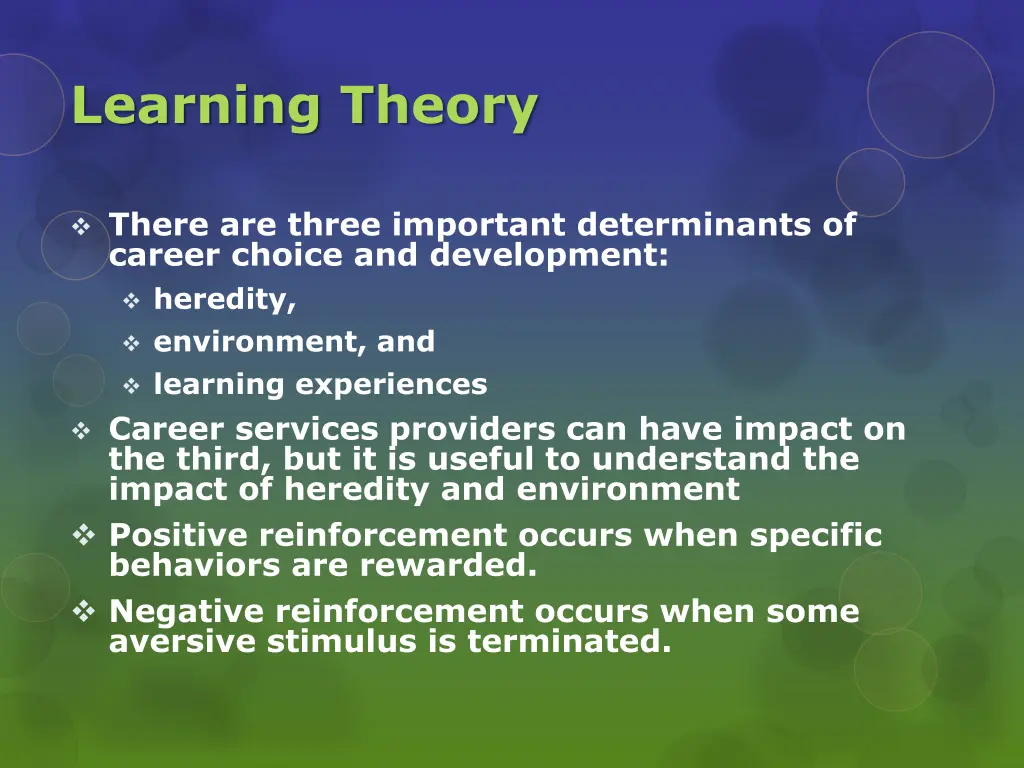 learning theory