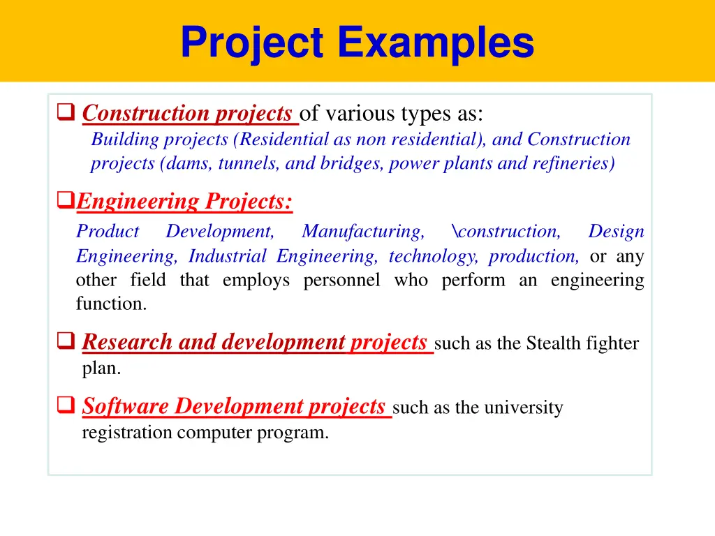 project examples