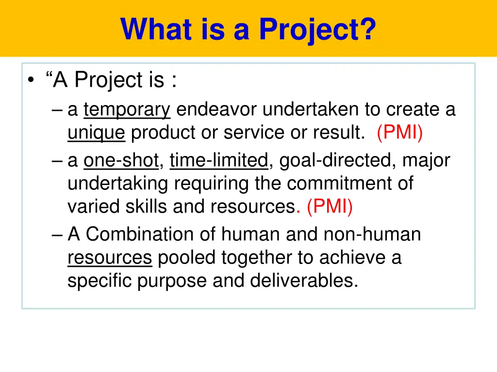 what is a project