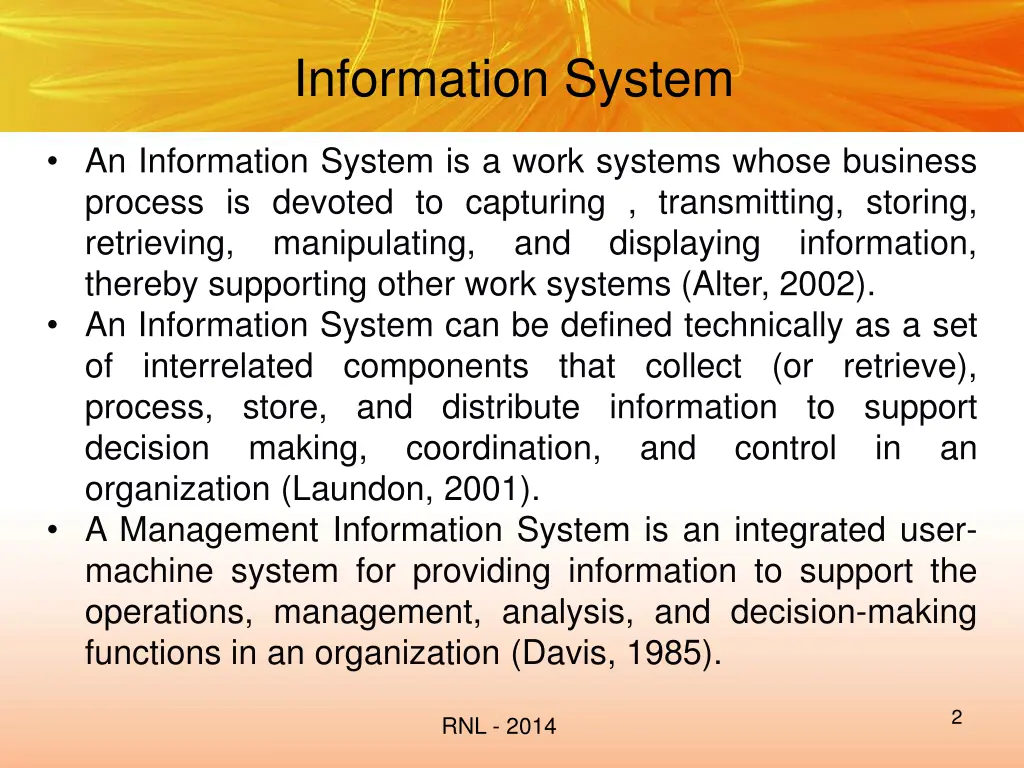 information system