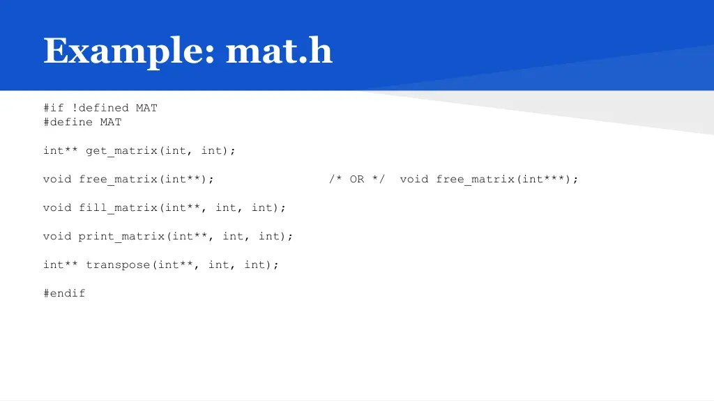 example mat h