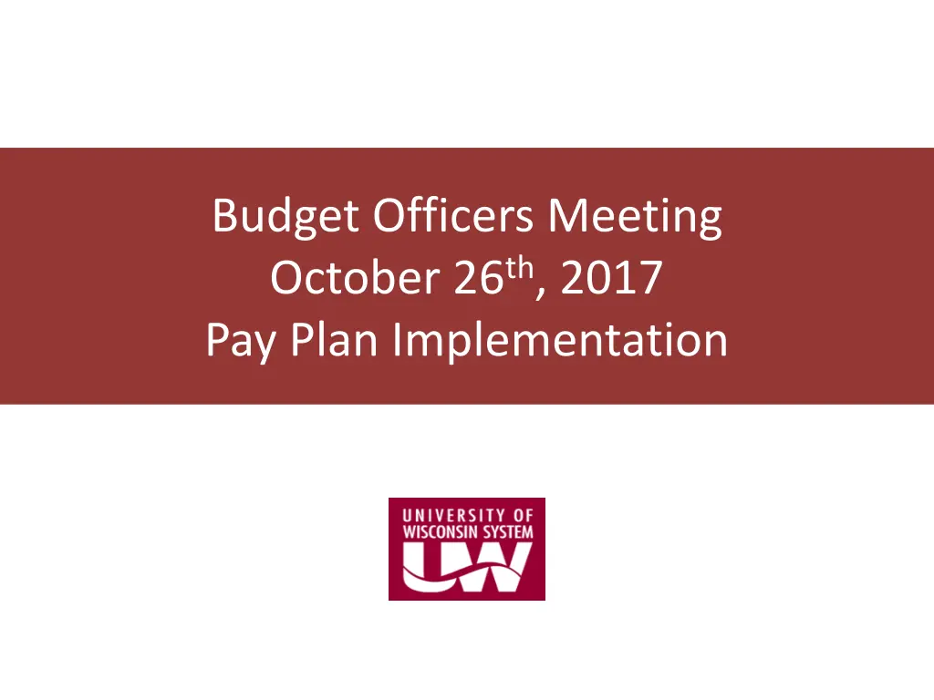 budget officers meeting october 26 th 2017