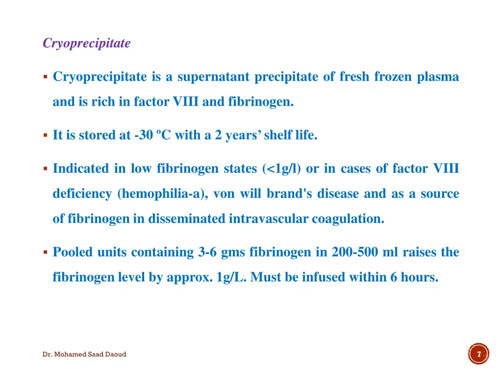 cryoprecipitate