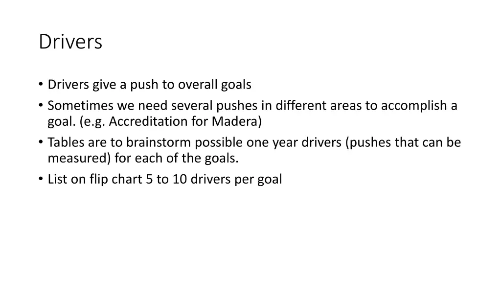 drivers