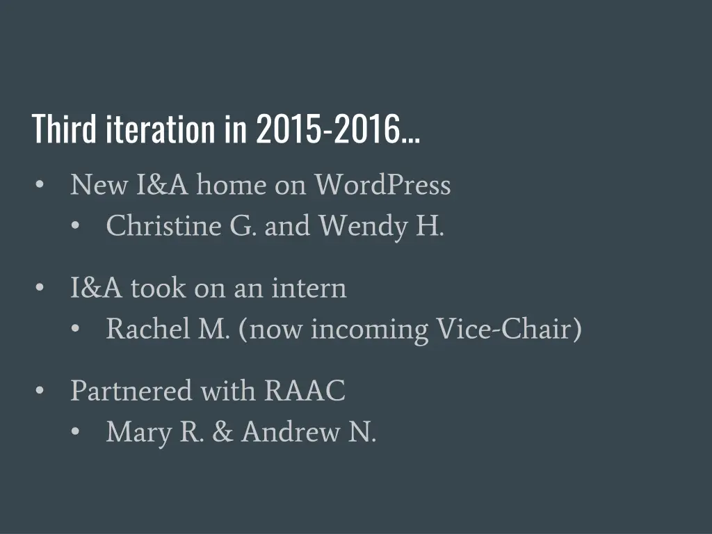 third iteration in 2015 2016 new i a home
