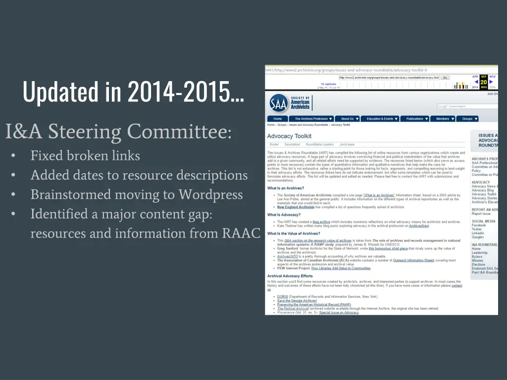 updated in 2014 2015 i a steering committee fixed