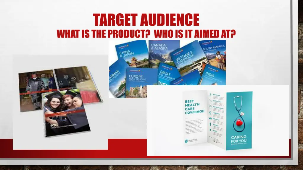 target audience what is the product