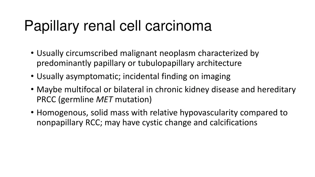 papillary renal cell carcinoma