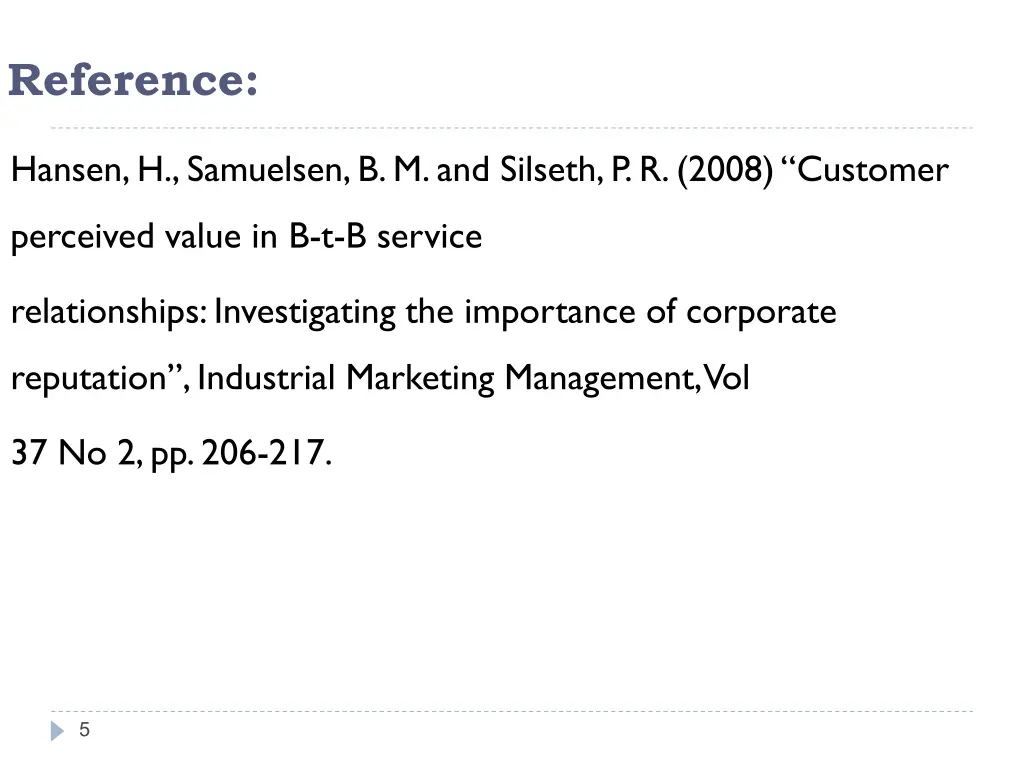 reference