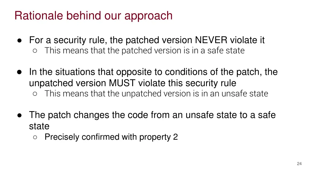 rationale behind our approach 2