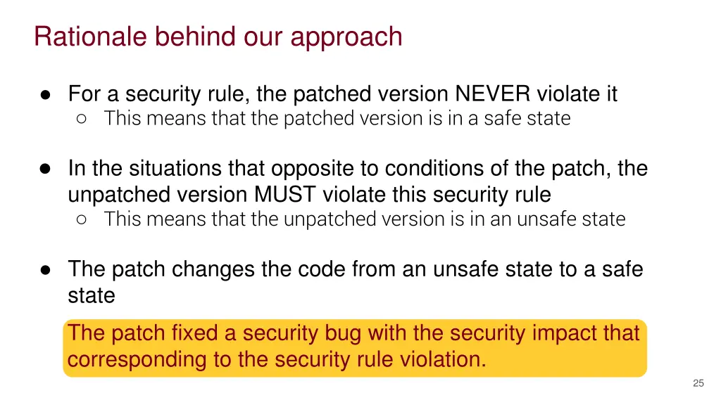 rationale behind our approach 3