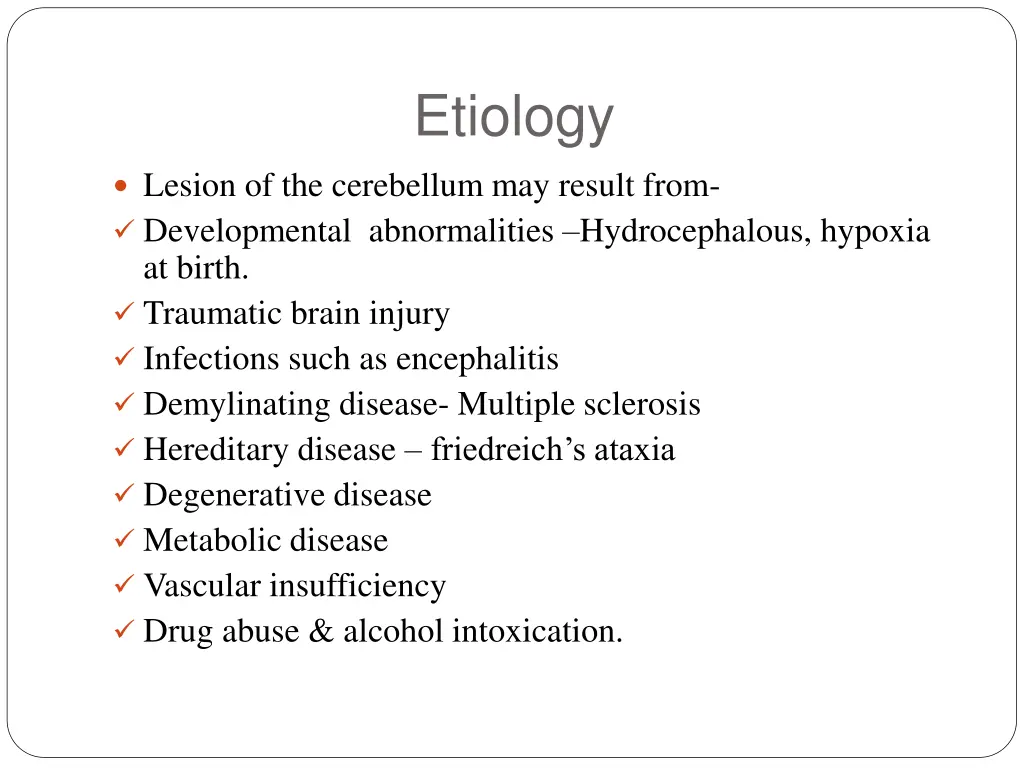 etiology