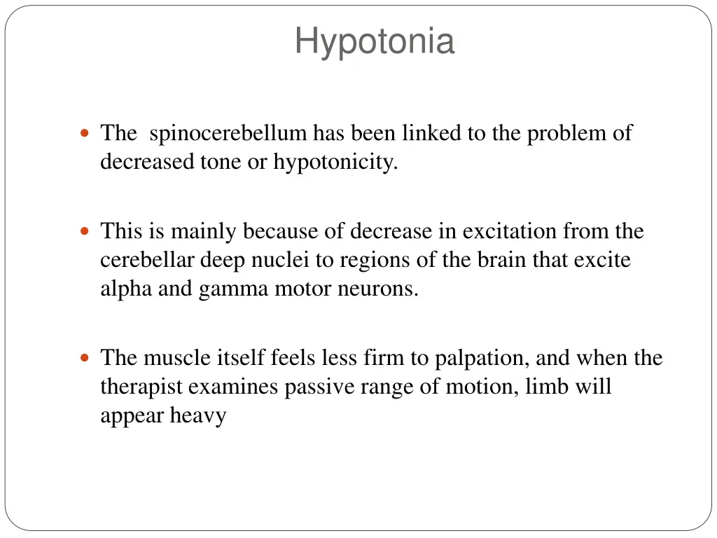 hypotonia