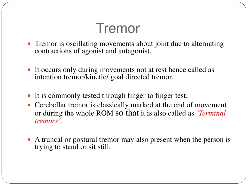 tremor