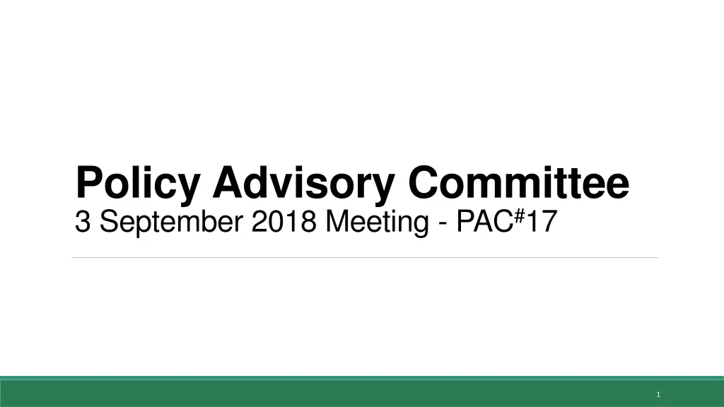 policy advisory committee 3 september 2018