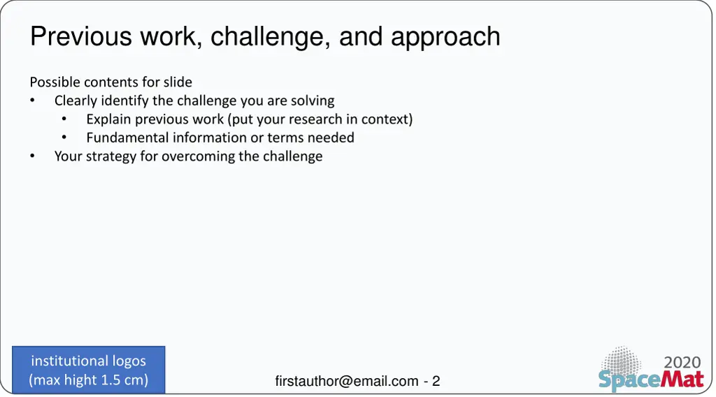 previous work challenge and approach