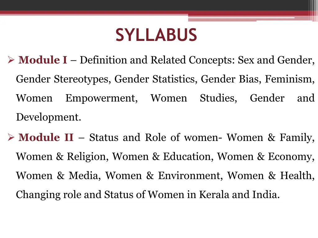 syllabus