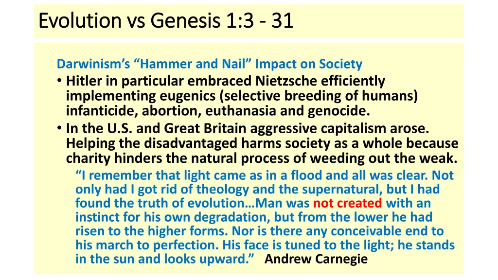 evolution vs genesis 1 3 evolution vs genesis 2