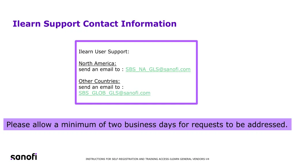 ilearn support contact information