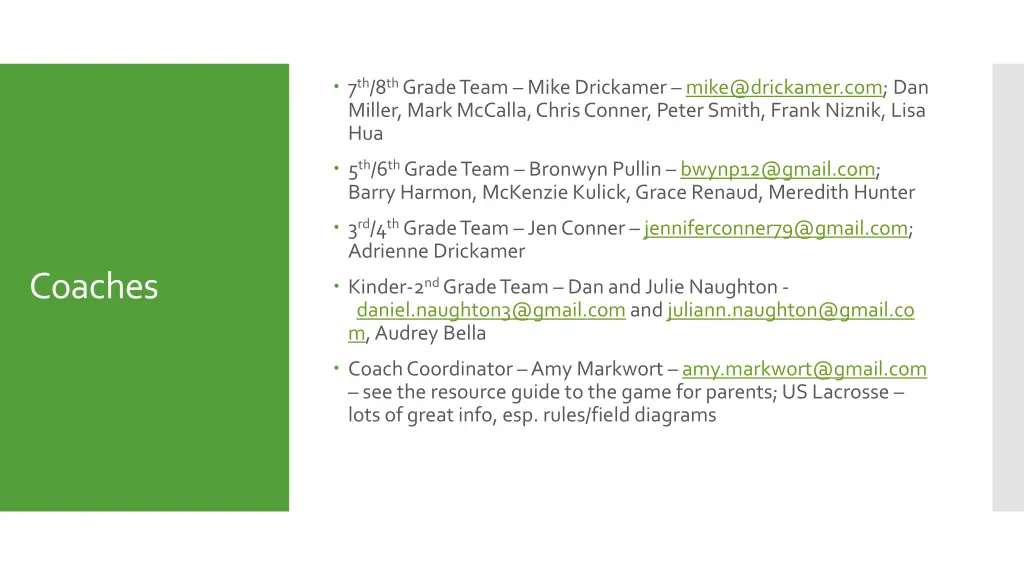 7 th 8 th grade team mike drickamer