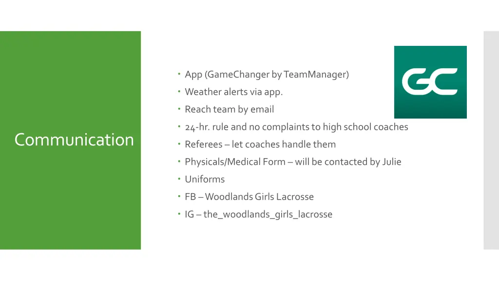 app gamechanger by teammanager