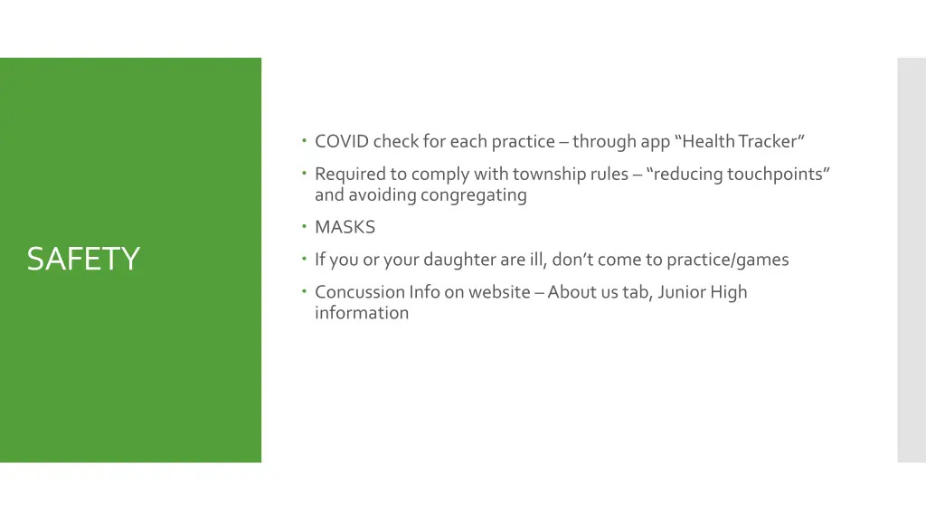 covid check for each practice through app health