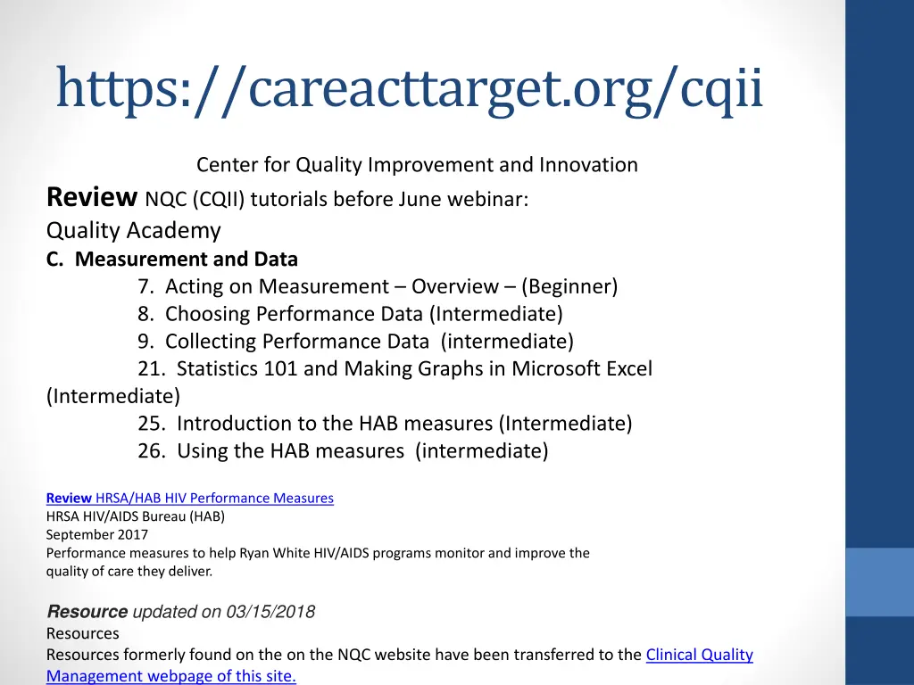 https careacttarget org cqii