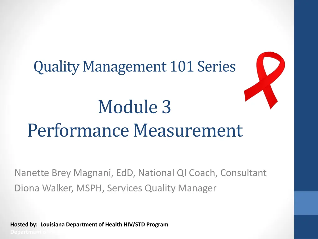 quality management 101 series