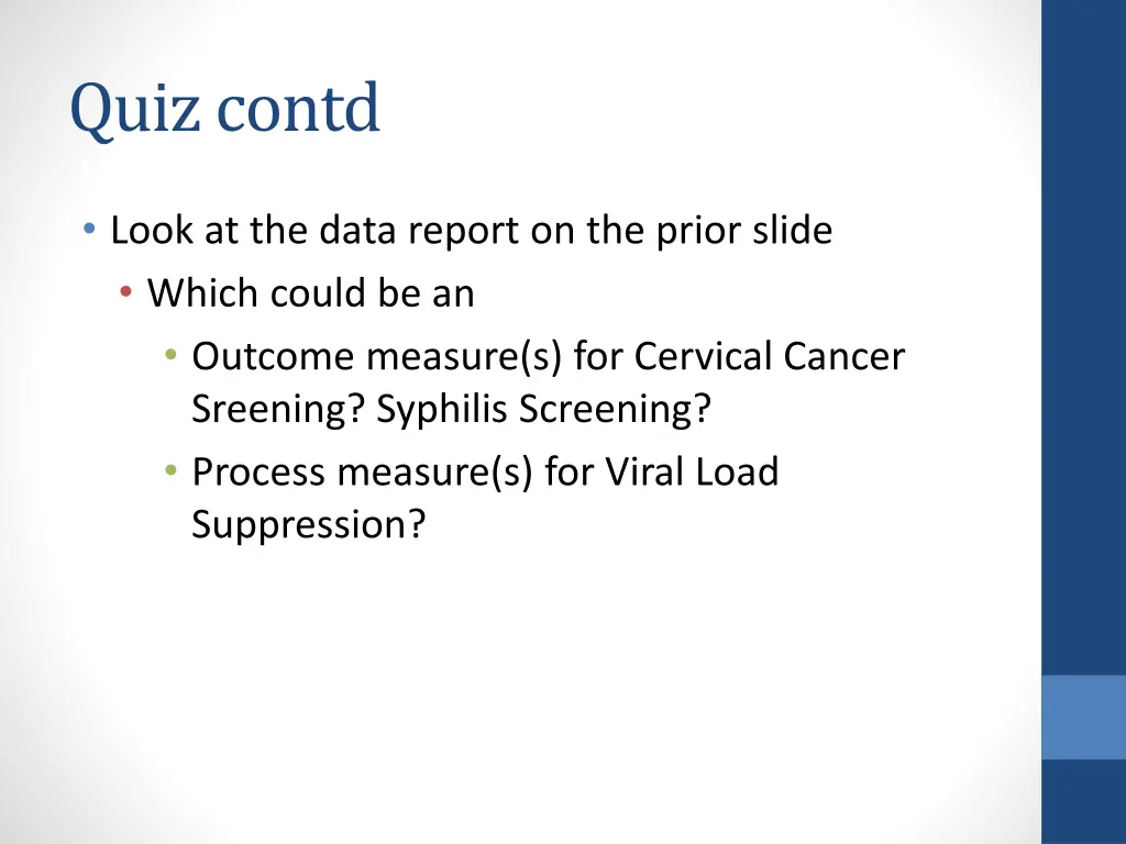 quiz contd